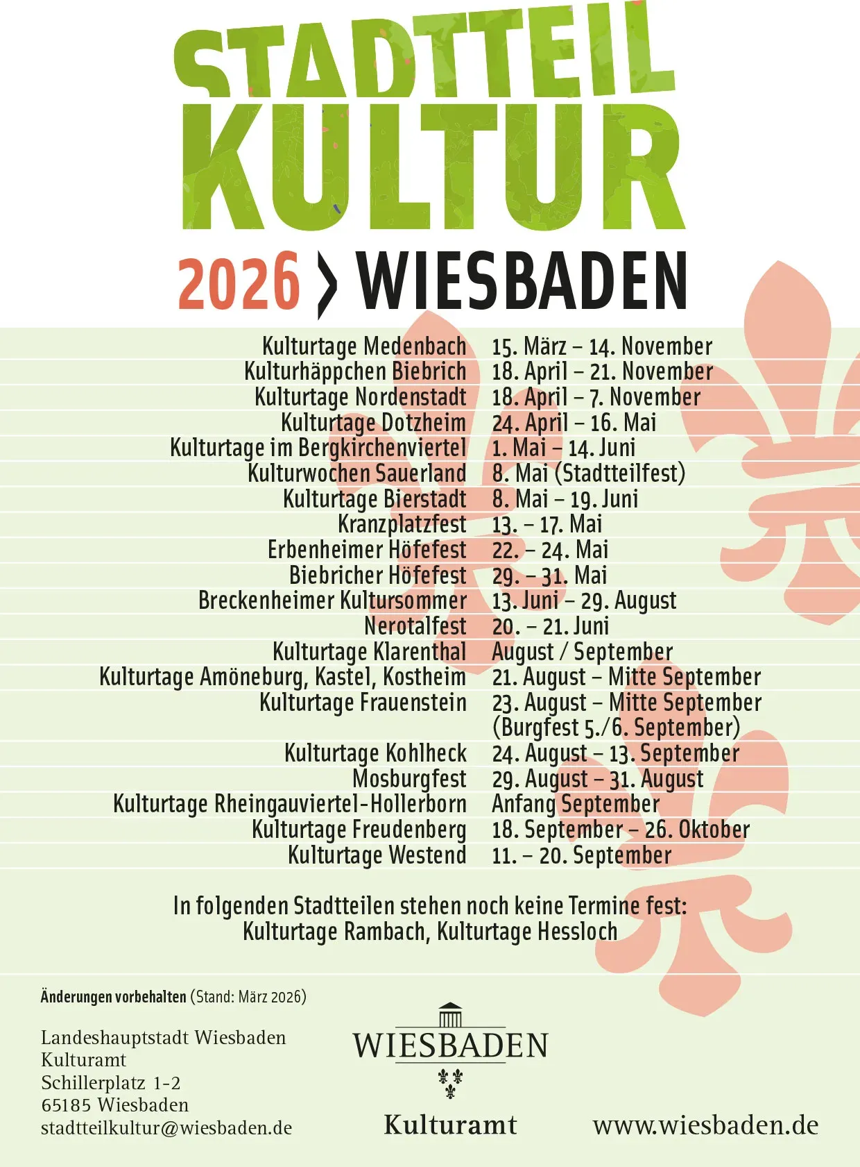 Stadtteilkulturtage